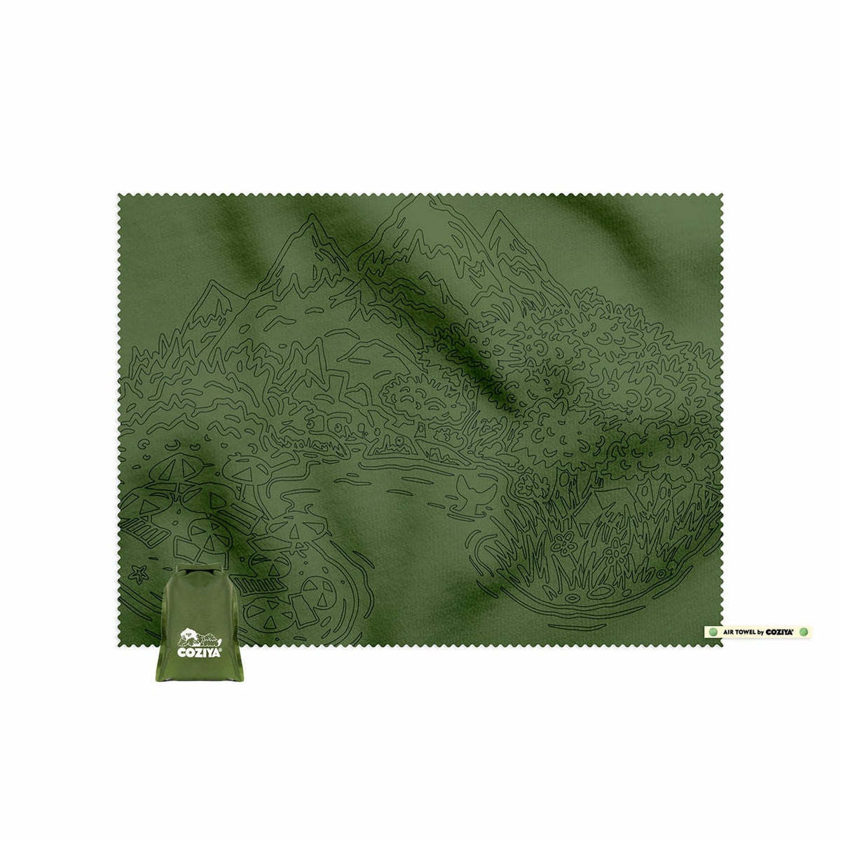 Serviette microfibre compacte - Air Towel™
